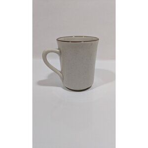 Syracuse China Mesa Grande White Brown Speckled Mug Coffee Cup USA Vintage